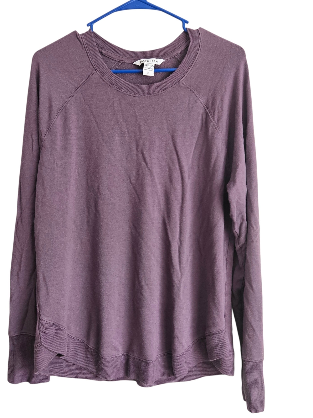 Athleta Mindset Purple Crewneck Sweatshirt Size L